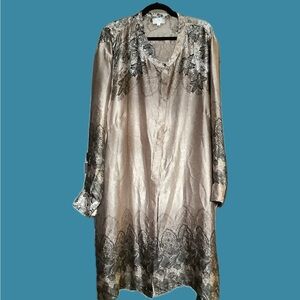 Elegant Metallic Tunic Dress